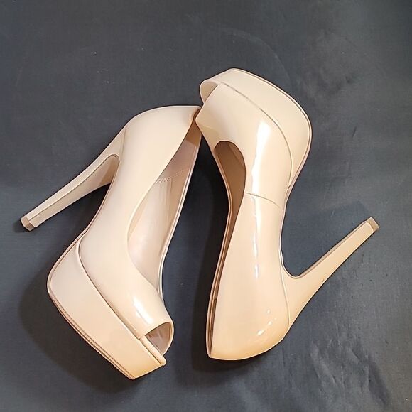 DELICIOUS PEEP TOE HIGH HEEL STILETTOS PLATFORM SHOE - Picture 7 of 16